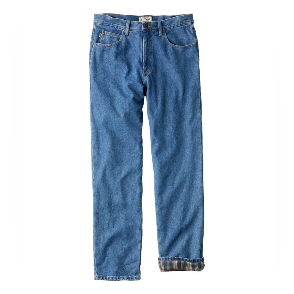 LL Bean Men's Double L Jeans Classic 
Fit Flannel-Lined 32x30 workwear cabincore